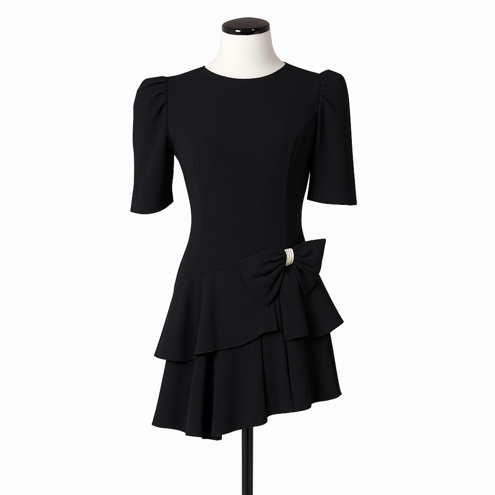 Vintage Late Edition Ltd. Black Cocktail Dress Size 7/8